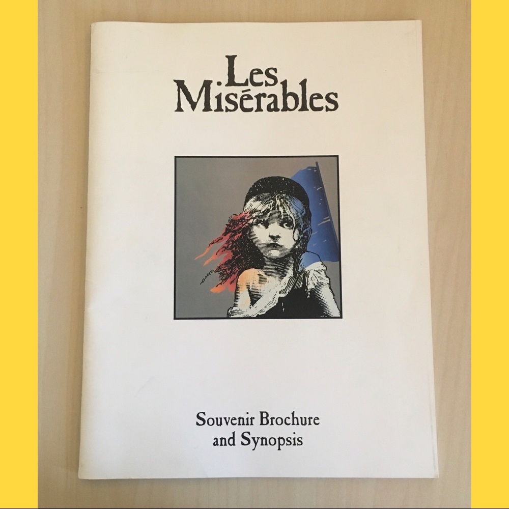 Les Miserable 2nd National Tour. Theater Program